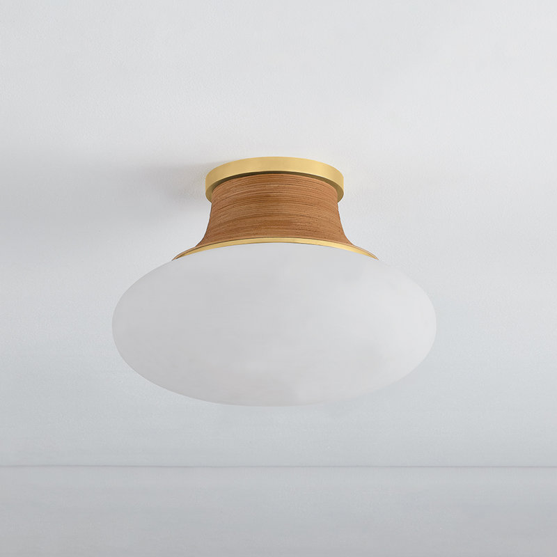 PEARL RIVER Flush Mount, 10.25'' H x 15'' W x 15'' D, 15 W, 159 V