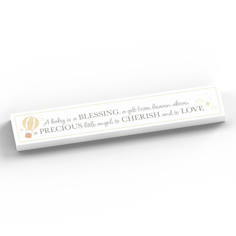 Lynnfield Text & Numbers Letter Block, White/Yellow