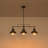 3 - Light Linear Kitchen Island Dome Pendant-271507723