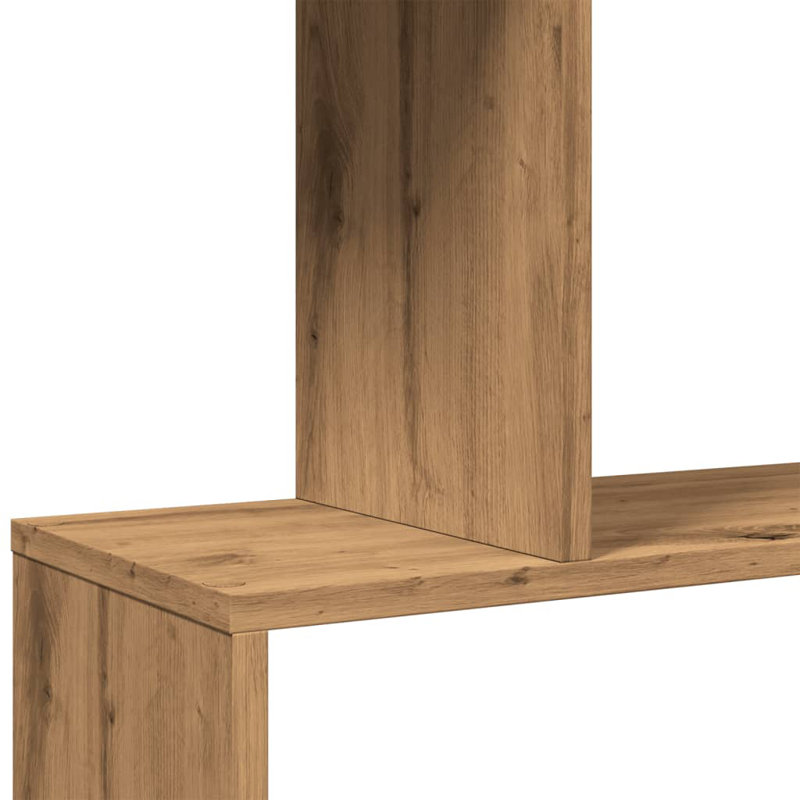 Sekai 70cm W Bookcase, (6 Shelves) 193cm H x 70cm W x 24cm D, Artisan Oak