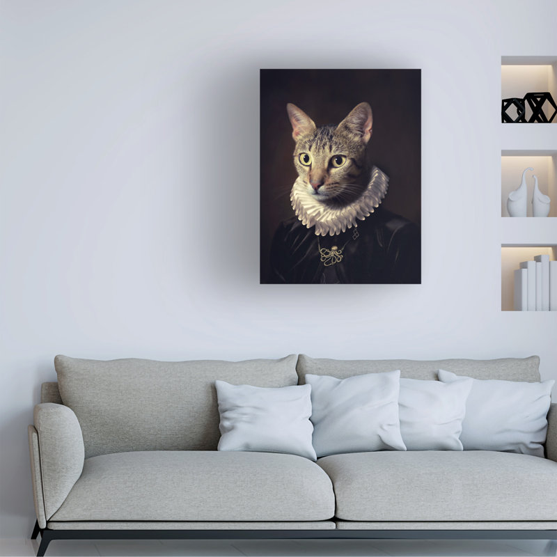 Œuvre d'art sur toile bleu, H 19 po x l 14 po x P 2 po