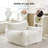 Oversized Bean Bag Chair with Ottoman & Armrests for Adults-1299169984