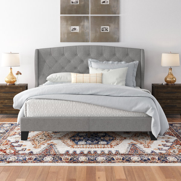 Three Posts™ Lilianna Upholstered Wingback Bed & Reviews | Wayfair