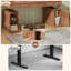 Bureau de direction électrique 55,1 po à 3 tiroirs avec armoire de rangement-1037420511
