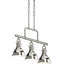 Luminaire suspendu pour îlot de cuisine à 3 lumières en nickel brossé avec bols de l 6,25 po Abrahim-375503091-375503088