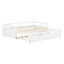 Lit de jour extensible avec couchette, lit de jour en bois avec couchette-775874720