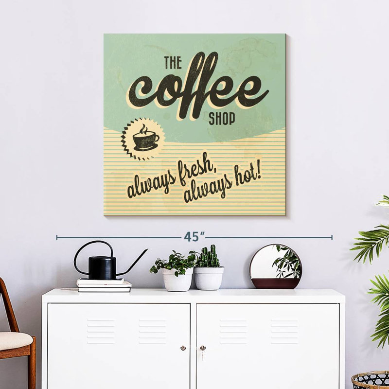 Kema Retro Coffee Shop, 30" H x 30" W