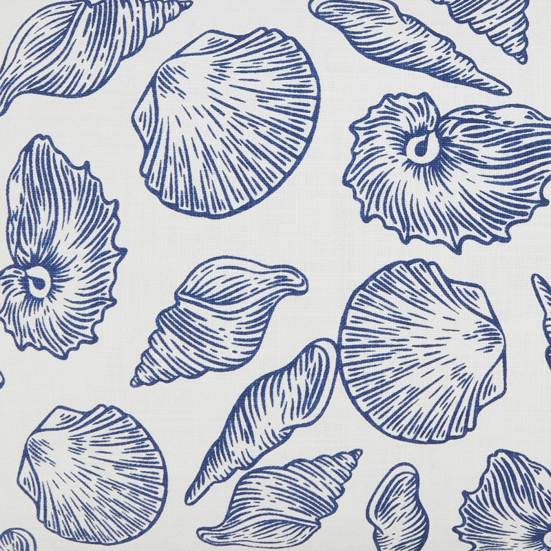 Housse de coussin Coastal Sea Shells, Polyester, H 20 po x l 13 po, Forme rectangulaire