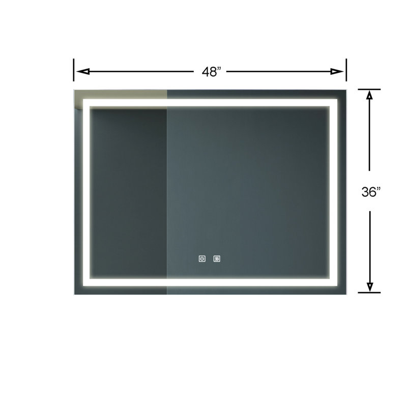 Miroir de salle de bain, 40 po x 32 po