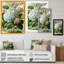 Hydrangena bleu rétro II - art mural floral-87380521-87380524