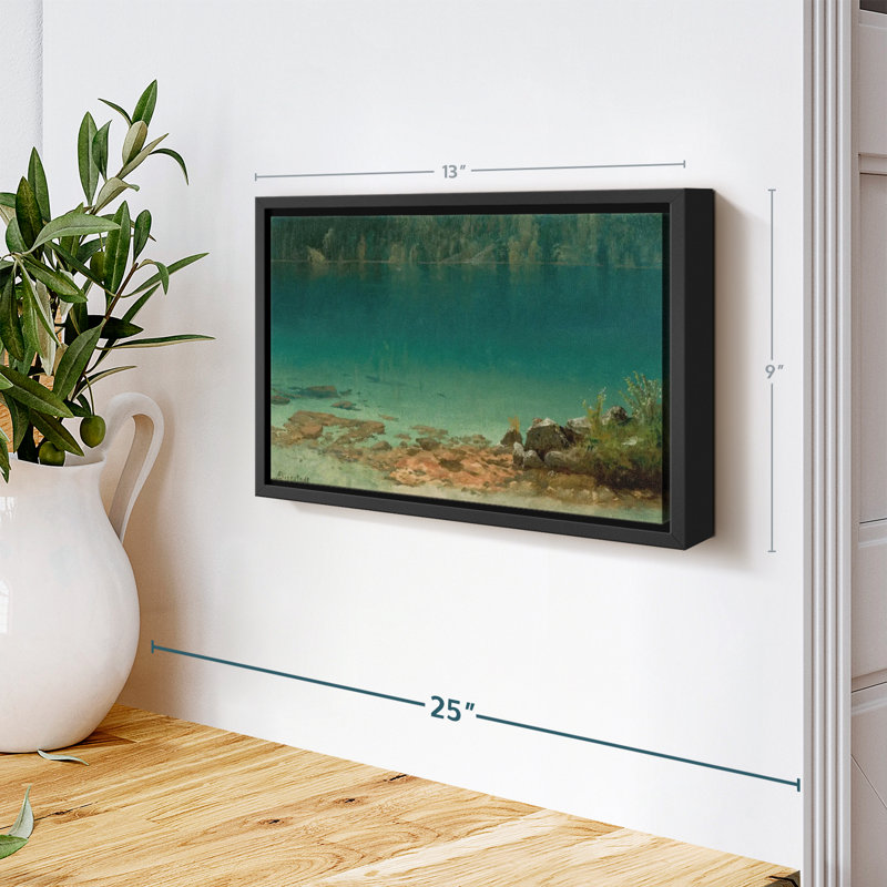 Nature «Lake Scene Canvas Print», H 9 po x l 13 po