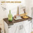 Storage Cabinet with Wood Legs,Adjustable Shel