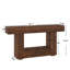 Console rustique Mia avec rangement, table d'entrée en bois de ferme de 55 pouces pour le couloir, le salon, le vestibule-115673722
