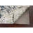 One-of-a-Kind 4' x 6'1" New Age Rectangle Silk and Wool Area Rug in Blue and Ivory