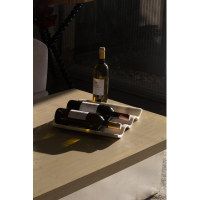 Curved Marble Bottle Rack