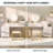 Foivos Makeup Vanity Desk with Mirror and Stool-28280503