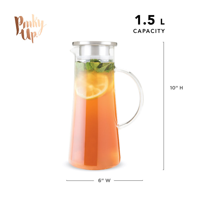 Pichet en verre Pinky Up Charlie