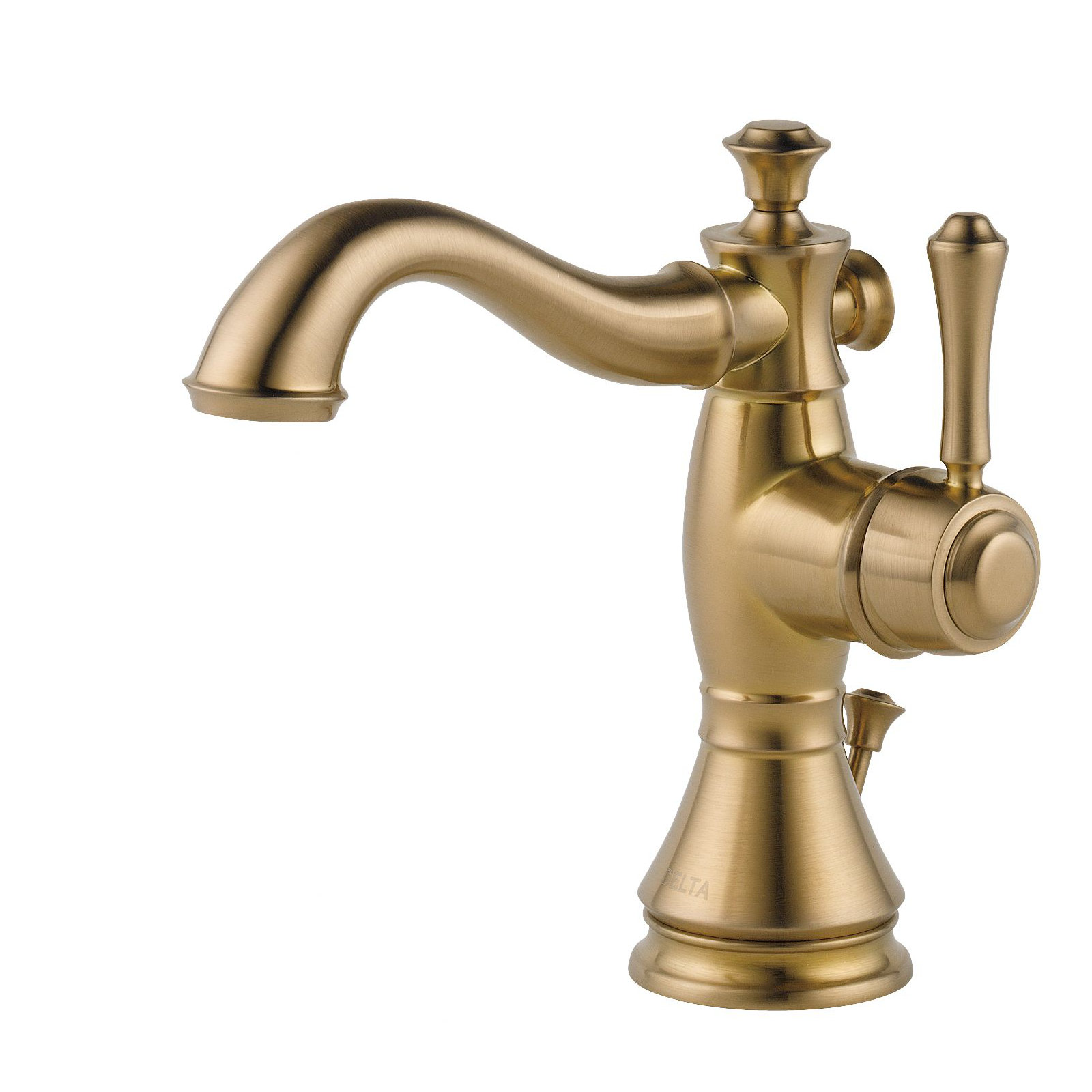Cassidy™ Single Hole Bathroom Faucet with Drain Assembly, Brilliance Champagne Bronze