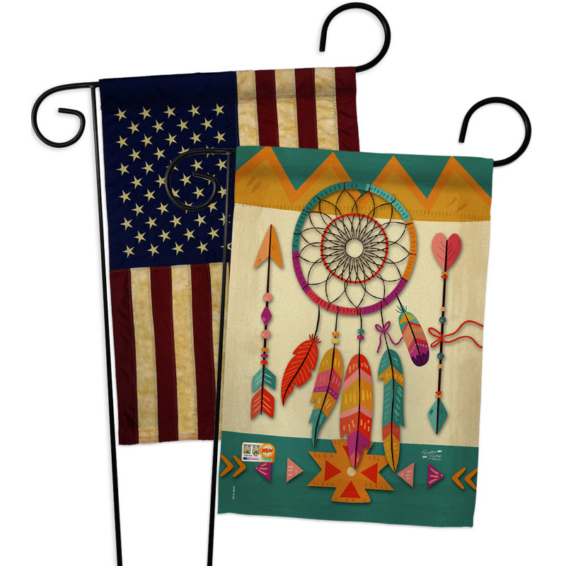 Drapeau de jardin à 2 faces en polyester / mélange de polyester 19 po x 13 po