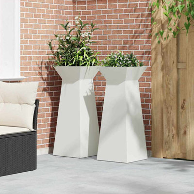 Pillar Planter Garden Outdoor Decor Modern Display Stand Terrace Holder