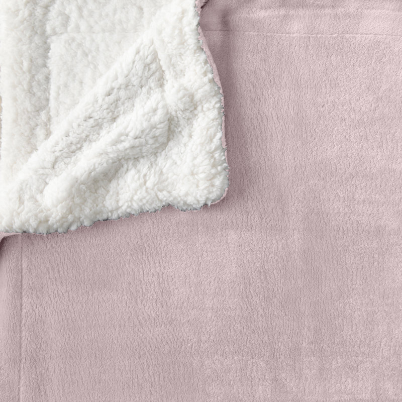 Couverture sherpa ultra douce et moelleuse, Grand, Pale Blue Snowflake