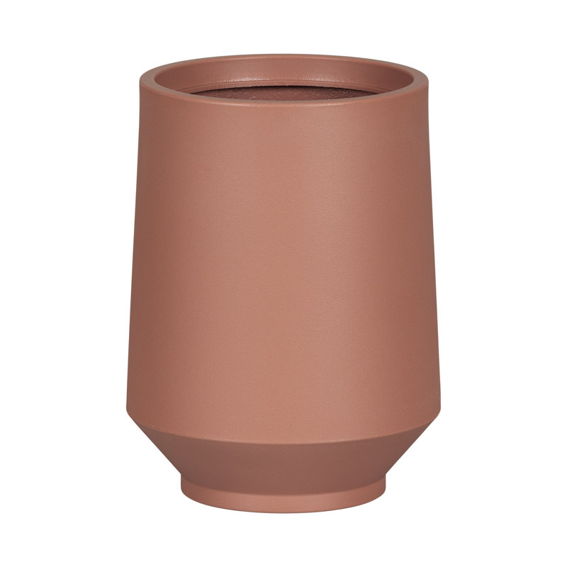 Dalya Pot Planter, 16.25" H x 12.25" W x 12.25" D, Orange