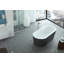 Baignoire de trempage autoportante en acrylique de 59 po x 30 po Dionysus-26610824