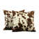Cow Hide Print Throw Pillow
