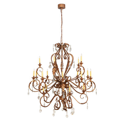 54" Wide Serratina 20 Light Chandelier