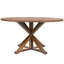 Table de salle à manger ronde en bois massif 59 pouces Evonia-401420854-378525896