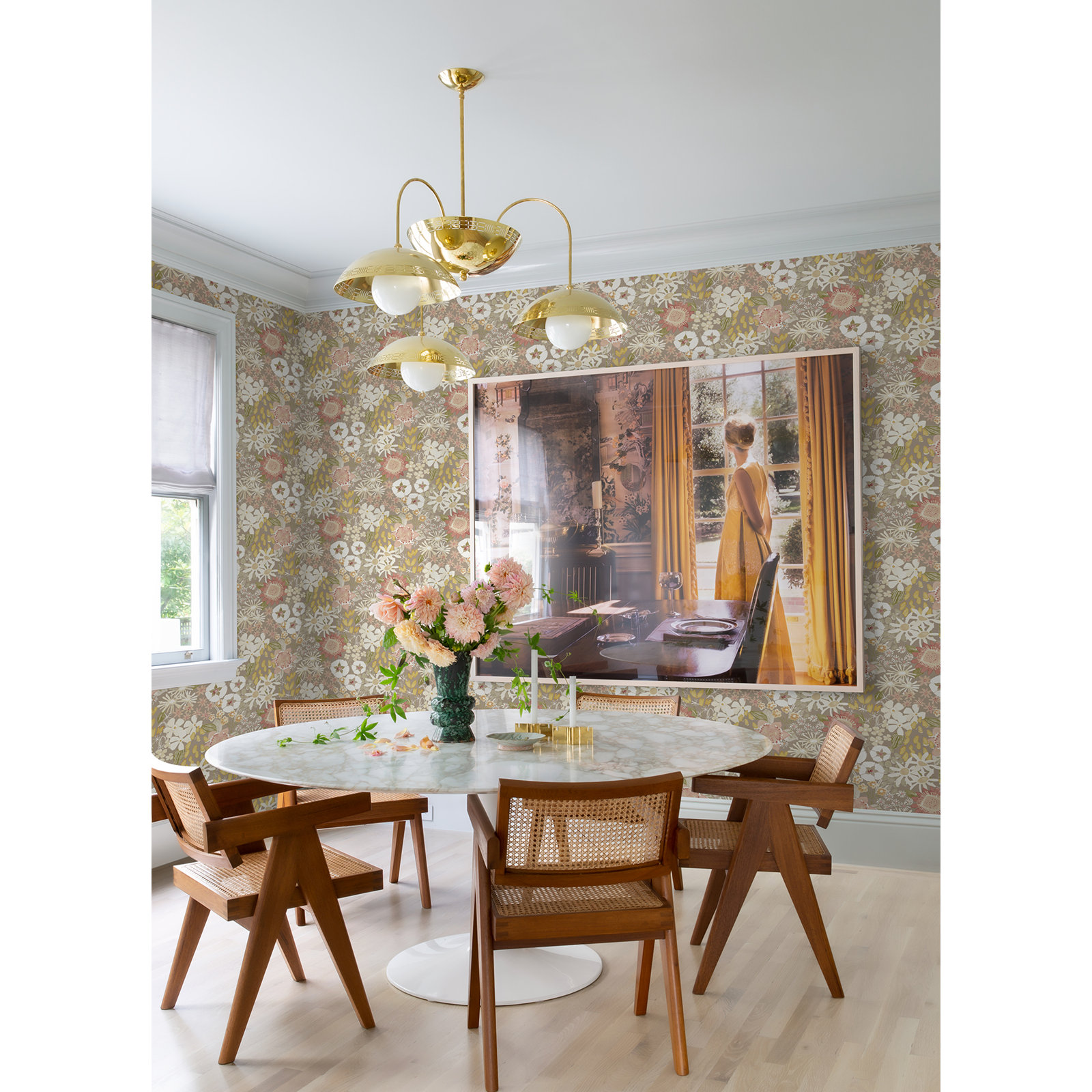 Anika Flowers Wallpaper, Neutral