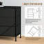 Meuble télé avec 12 tiroirs en tissu – Centre multimédia à structure en bois-962708713