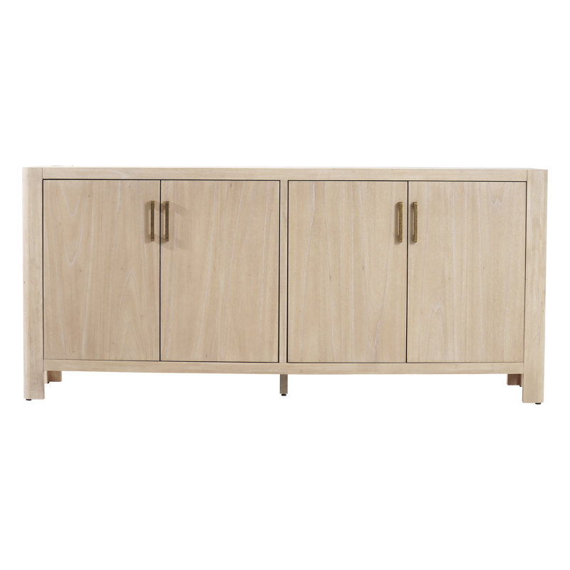 Lai 72" Wide 4 Doors Buffet, Weathered Sand