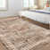 Oriental Machine Washable Area Rug Non-Slip Indoor Carpet Non-Shedding Floral Rug for Living Room Bedroom Dining Room Hallway Kitchen Office Playroom Nursery