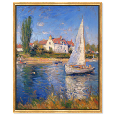 «Bayside Calm I Canvas Nautical Landscape» par Art Remedy