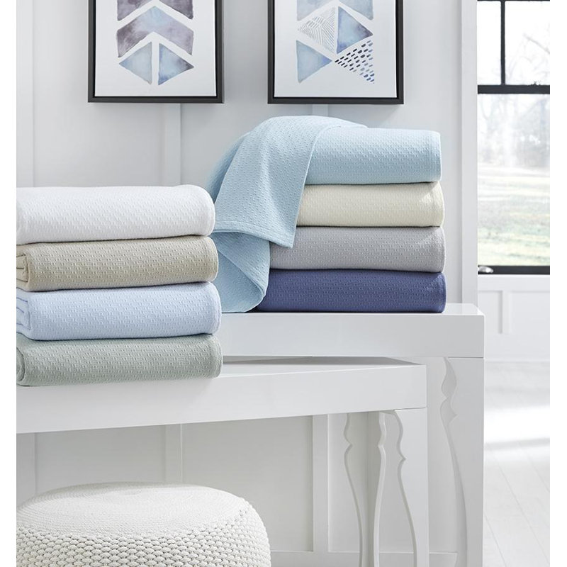 Corino Hand Woven Blanket, Full/Queen, White