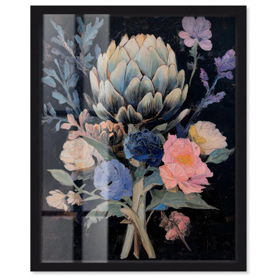 Décoration murale Moody Artichoke I Shadowbox Print par Art Remedy