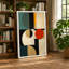 Harmony Geometric 1 Piece Wrapped Canvas Wall Art-131763168-131763174