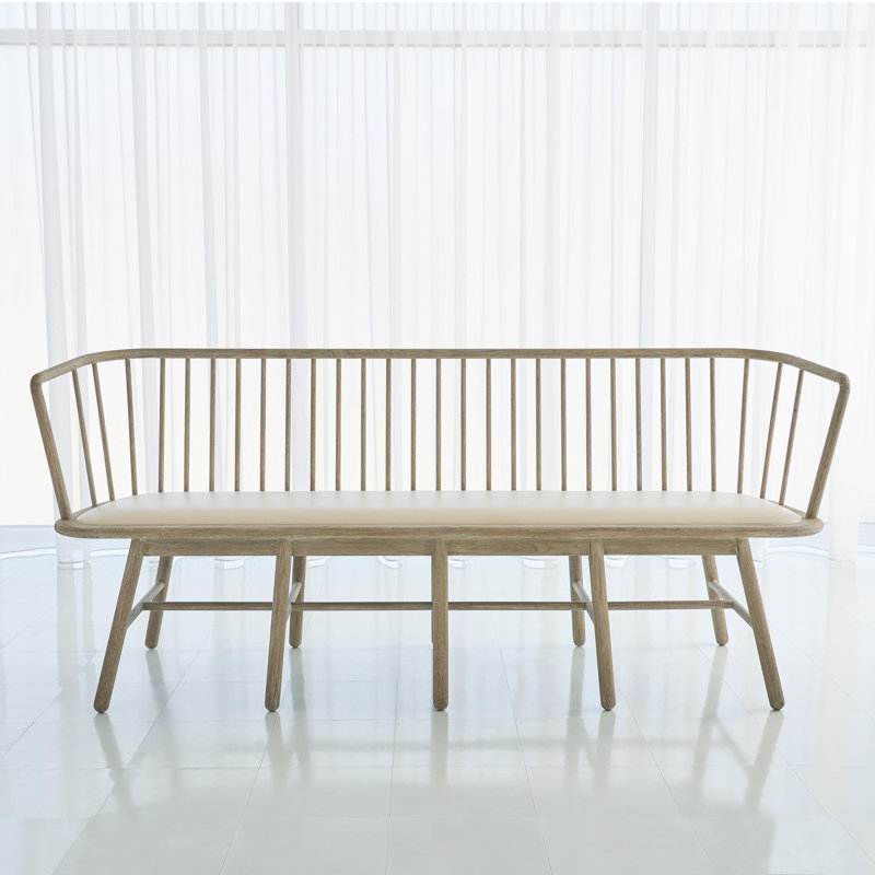Spindle Long Bench, Beige