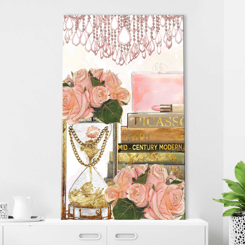 Time & Fashion (Vertical) par By Jodi - impression, H 30 po x l 18 po x P 1 po, Toile tendue