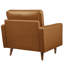Fauteuil rembourré en cuir Vegan-105698014
