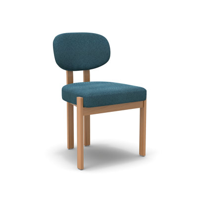 Solid Wood Dining Chairs Set, Modern Farmhouse Fabric Upholstered Dining Room Chair Kitchen Chairs Wood Leg Accent Chairs for Dining Room, Living Room, Bedroom (Only Chairs)