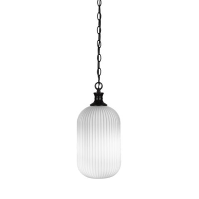 Carina Chain Hung Pendant With 8.25" Glass