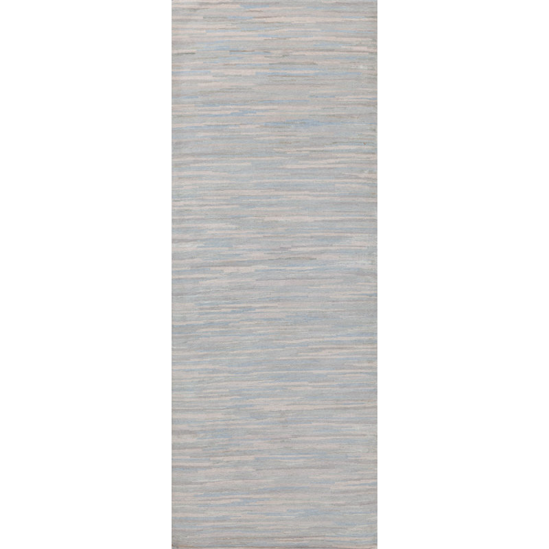 Nomad Area Rug in Stone Gray/Cream/Platinum/Blue, Runner 3' x 15'
