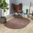 Indoor/Outdoor Braided Rug Happel Earthy Terracotta Rug-2138899747
