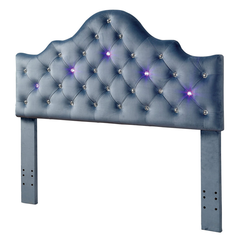 Tête de lit tapissier Keeler, Très grand, Blue