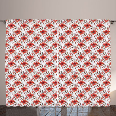 Semi Sheer Curtain Pair