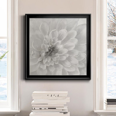 Dahlia - Peinture sur toile encadrée