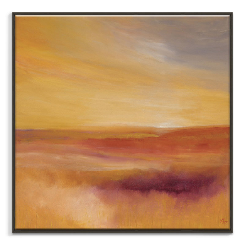 Afterglow 2 by Karen Hopkins - Print on Canvas, 76 cm H x 76 cm W, Black