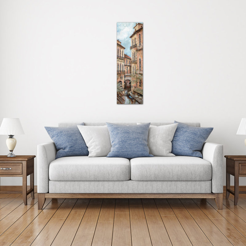 «Holiday in Venice II», reproduction d'art sur toile, H 20 po x l 60 po x P 1,5 po, Toile tendue